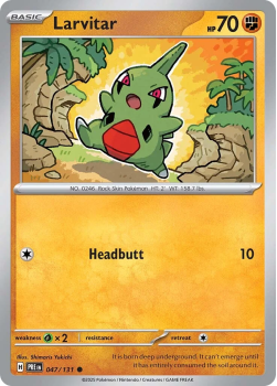 Larvitar single card from Pokemon
