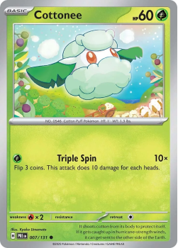 Cottonee (REVERSE HOLO) single card from Pokemon