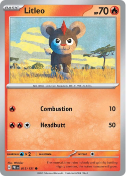 Litleo single card from Pokemon