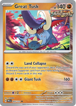 Great Tusk single card from Pokemon