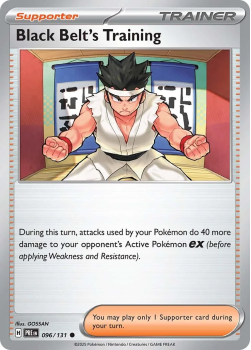 Black Belt's Training single card from Pokemon