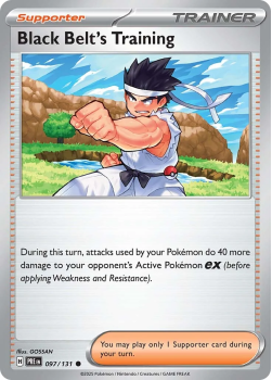 Black Belt's Training single card from Pokemon