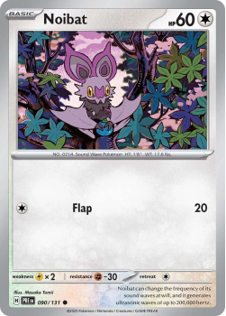 Noibat single card from Pokemon