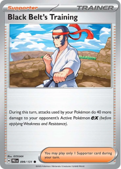 Black Belt's Training single card from Pokemon
