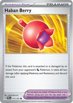 Haban Berry single card from Pokemon