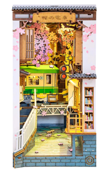 Rolife Sakura Densya DIY Book Nook Shelf Insert Kit