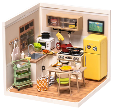 Rolife Happy Meals Kitchen DIY Plastic Miniature House