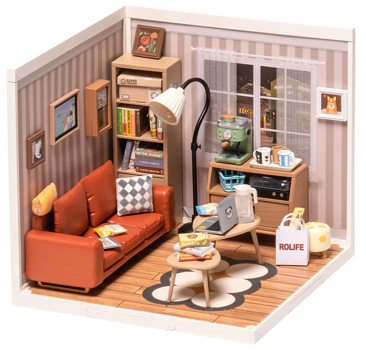 Rolife Cozy Living Lounge DIY Plastic Miniature House