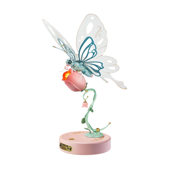 ROKR Butterfly Pink DIY Mechanical 3D Puzzle