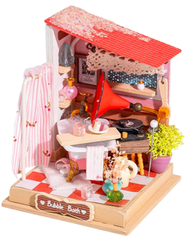 Rolife Bubble Bath Bathroom DIY Miniature Craft Kit
