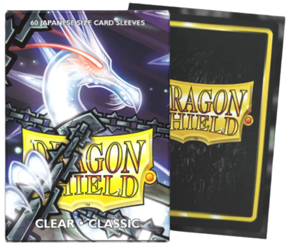Dragon Shield Japanese Size Card Sleeves - Classic Clear (60 Sleeves)