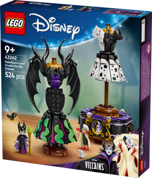 LEGO&reg; Disney Villains Maleficent&rsquo;s and Cruella De Vil&rsquo;s Dresses (43262)