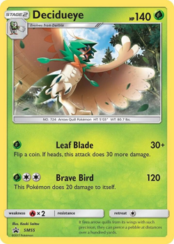 Decidueye SM055 - Pokemon Single Promotional Card