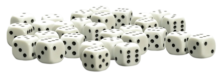 Warlord Games D6 White 10mm Dice (30 Ct)