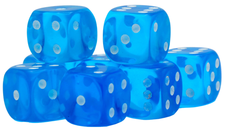 Warlord Games D6 Sapphire Dice (8 Ct)