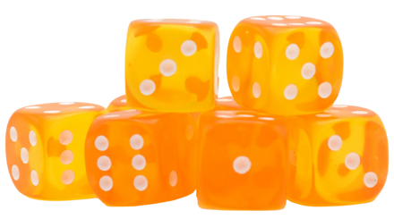 Warlord Games D6 Amber Dice (8 Ct)