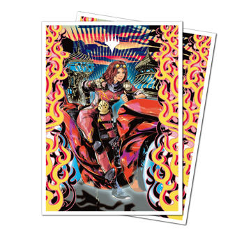 Ultra Pro Aetherdrift 105ct Apex Deck Protector Sleeves Chandra, Spark Hunter