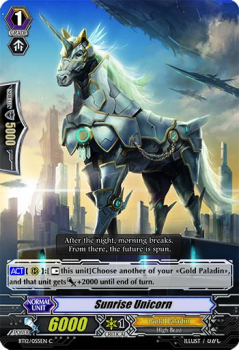 Sunrise Unicorn : BT12-055 - Cardfight!! Vanguard Single Card