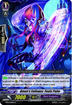Amon's Follower, Fools Palm : BT12-038 - Cardfight!! Vanguard Single Card