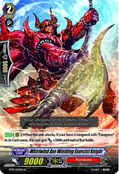 Whirlwind Axe Wielding Exorcist Knight : BT12-025 - Cardfight!! Vanguard Single Card