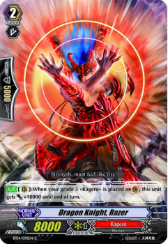 Dragon Knight, Razer single card from Cardfight!! Vanguard