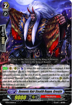 Demonic Hair Stealth Rogue, Grenjin single card from Cardfight!! Vanguard