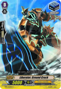 Liberator, Ground Crack single card from Cardfight!! Vanguard