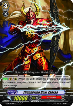 Thundering Bow, Zahraa single card from Cardfight!! Vanguard