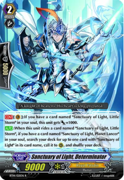 Sanctuary of Light, Determinator single card from Cardfight!! Vanguard