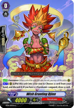 Wish Granting Djinn single card from Cardfight!! Vanguard