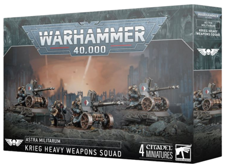 Warhammer 40K : Astra Militarum Krieg Heavy Weapons Squad