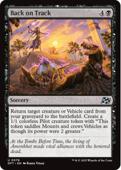 Back on Track single card from Magic the Gathering