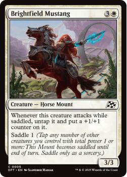 Brightfield Mustang (FOIL) single card from Magic the Gathering