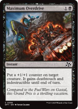 Maximum Overdrive single card from Magic the Gathering