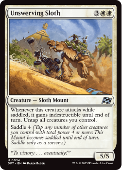 Unswerving Sloth (FOIL) single card from Magic the Gathering