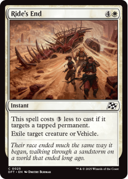 Ride's End single card from Magic the Gathering