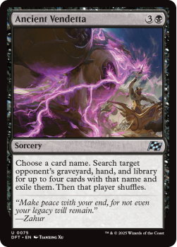 Ancient Vendetta single card from Magic the Gathering