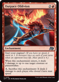 Outpace Oblivion (FOIL) single card from Magic the Gathering