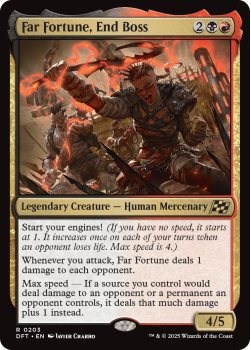 Far Fortune, End Boss single card from Magic the Gathering