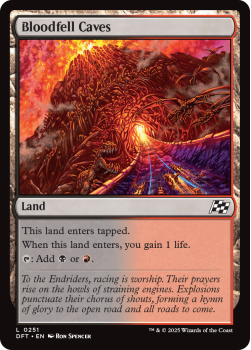 Bloodfell Caves single card from Magic the Gathering