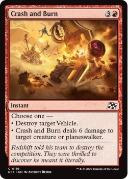 Crash and Burn (FOIL) single card from Magic the Gathering
