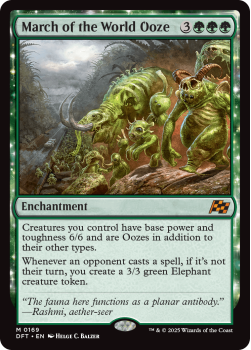 March of the World Ooze single card from Magic the Gathering