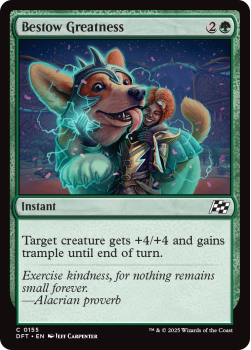 Bestow Greatness (FOIL) single card from Magic the Gathering