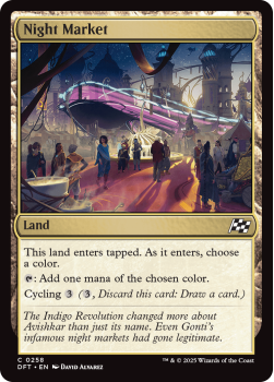 Night Market single card from Magic the Gathering