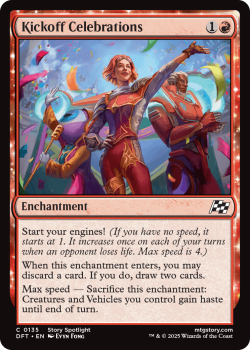 Kickoff Celebrations (FOIL) single card from Magic the Gathering