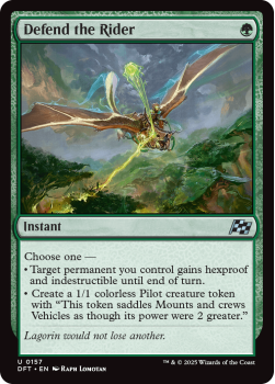 Defend the Rider single card from Magic the Gathering