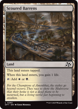 Scoured Barrens (FOIL) single card from Magic the Gathering