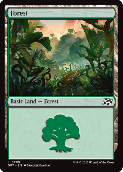 Forest (FOIL) single card from Magic the Gathering
