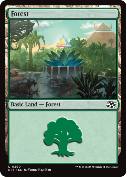Forest (FOIL) single card from Magic the Gathering