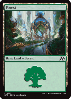 Forest (FOIL) single card from Magic the Gathering